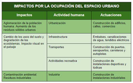 IMPACTOS POR LA OCUPACIÓN DEL ESPACIO URBANO